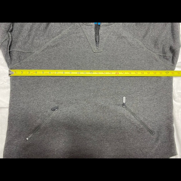 Vintage On Your Mark 1/4 zip pullover sz Large grey - Picture 8 of 9